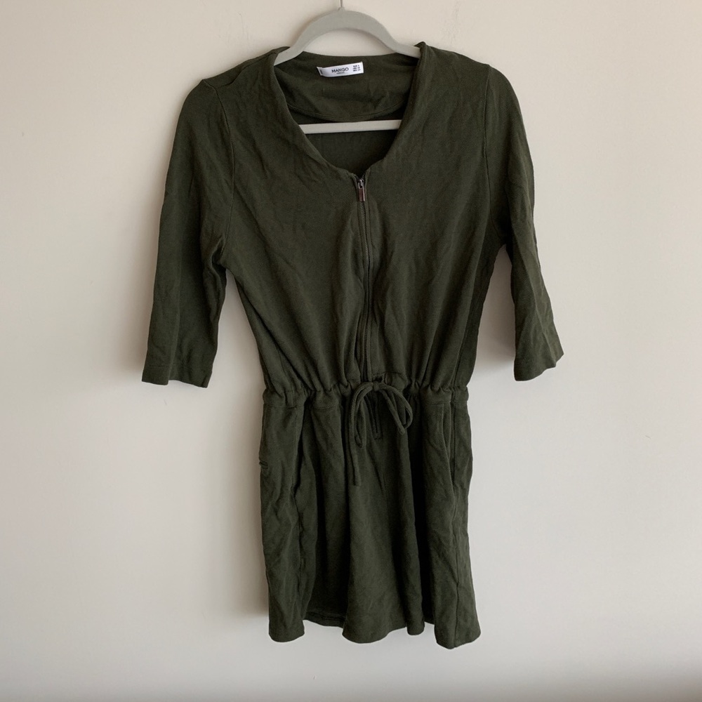 Mango Military Green Romper